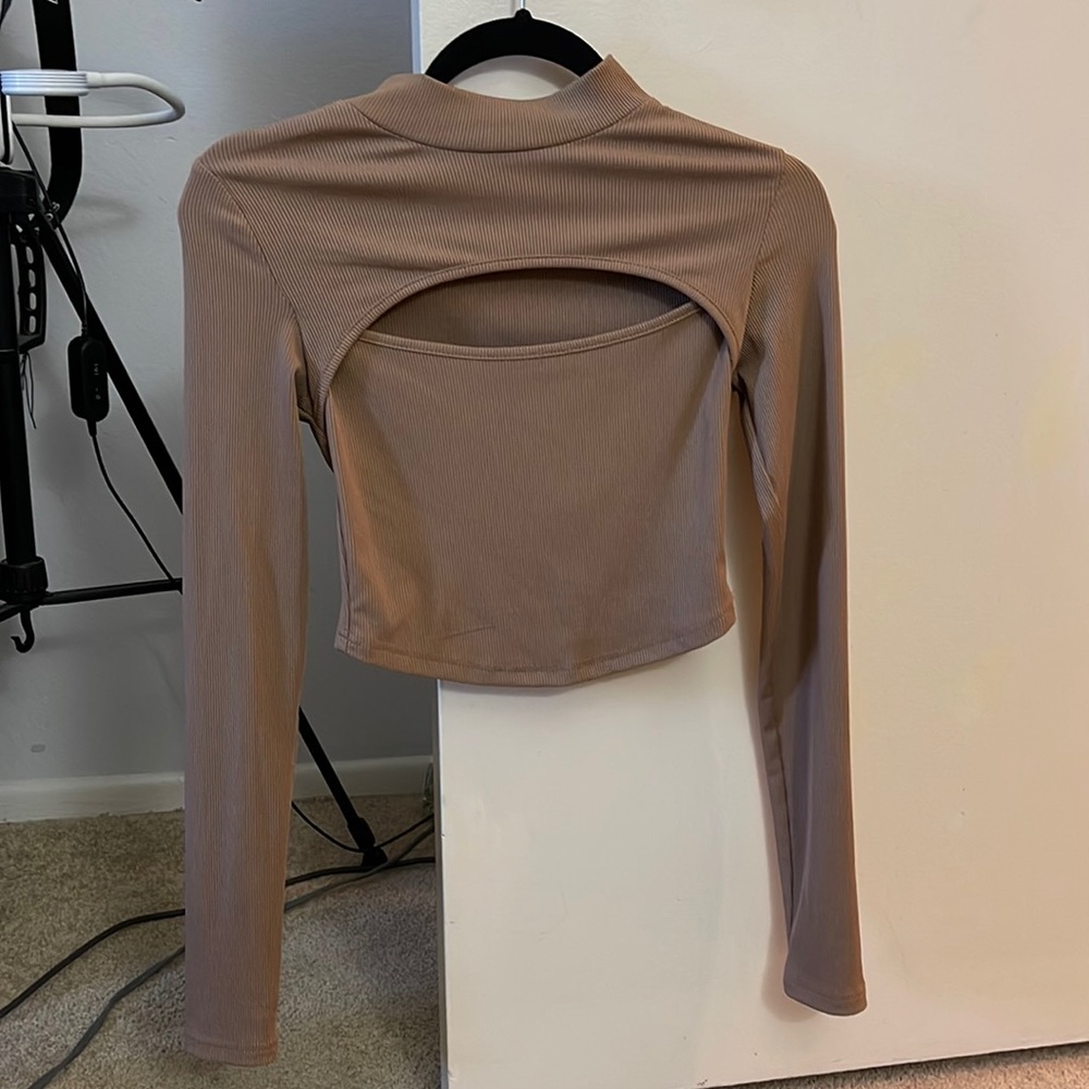 light brown top